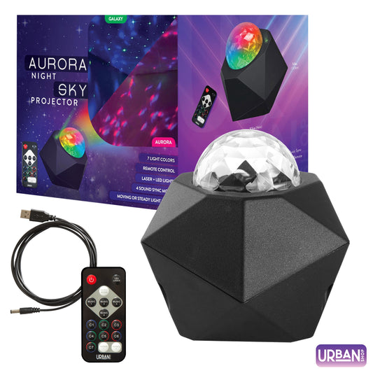 Aura Projector with Laser, Black